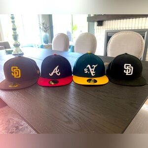59Fifty New Era Fitted (7 1/4) - $17 each or $60 for all 4